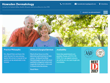 Tablet Screenshot of howsdendermatology.com